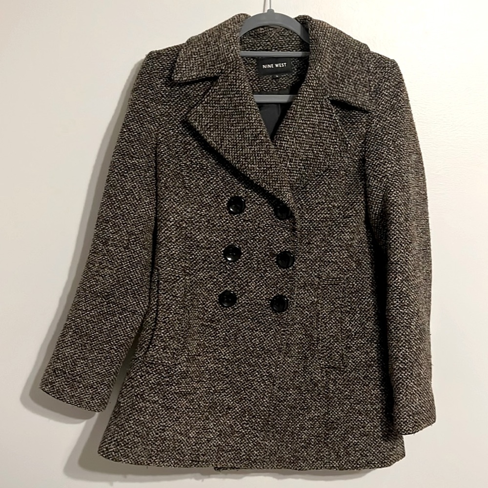 Nine West trench coat. Color is mixture of tans, browns and blacks